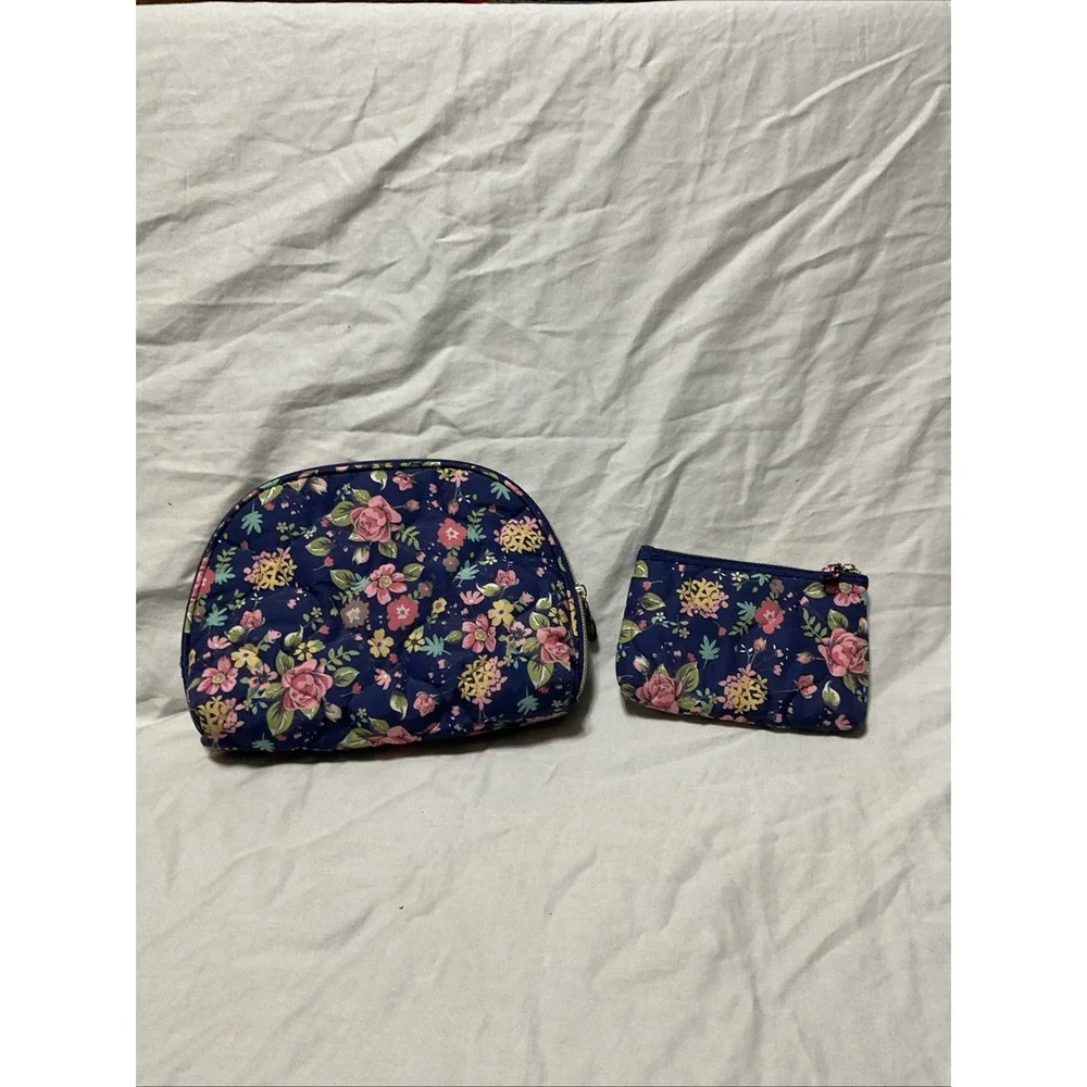 Floral‎  Print 2 bag travel Bag, Tote & Cosmetic Bag lightweight